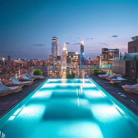 NYC Hotel With Rooftop Pool & Bar .